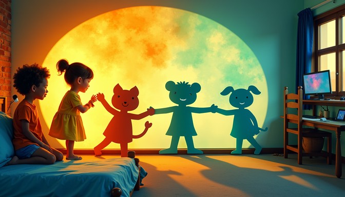 Free Magical Shadow Friends Image - Imagination, Childhood, Shadows ...