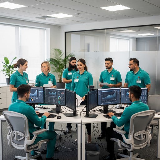 Free Teal Team Technology Image - Office, Technology, Professionals ...