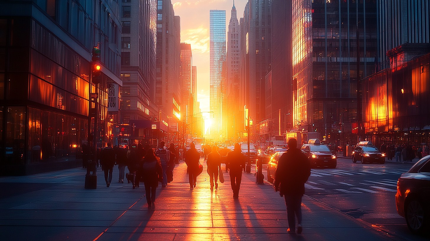 Free Sunset urban commute Photo - Sunset, City, Street | Download at ...