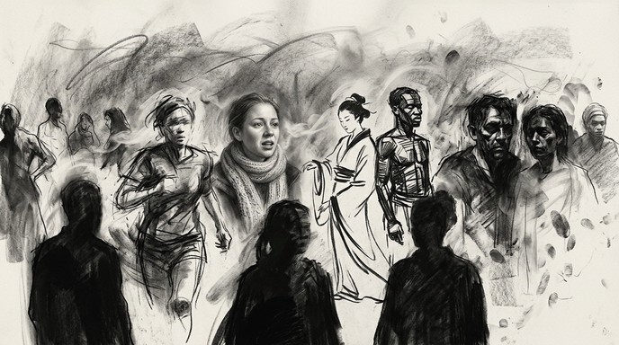 Unity Despite Differences Free Unity Through Diversity Image - Charcoal, Sketch, Drawing ...