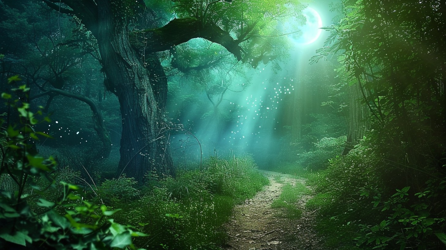 Free Enchanted Forest Path Image - Forest, Path, Sunlight | Download at ...