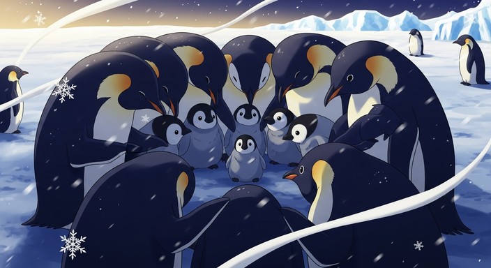 Free Festive Penguin Illustration Image - Penguin, Chibi, Anime ...