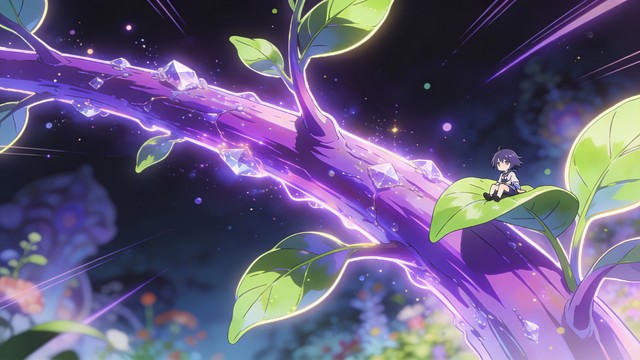 Free Magical Purple Plant Image - Purple, Anime, Magical | Download at ...