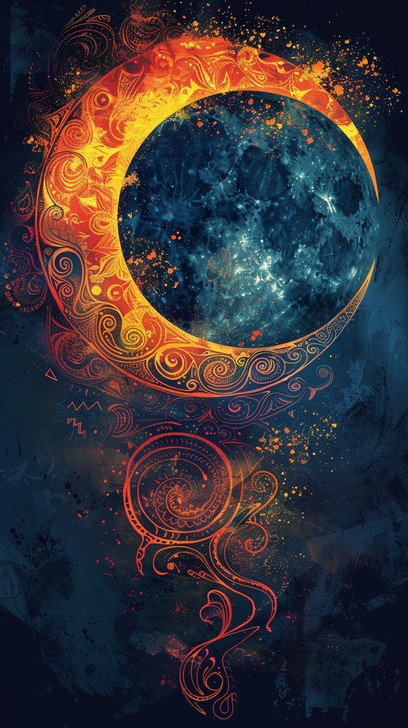 Free Mystical Cosmic Art Image - Art, Moon, Cosmic | Download at StockCake