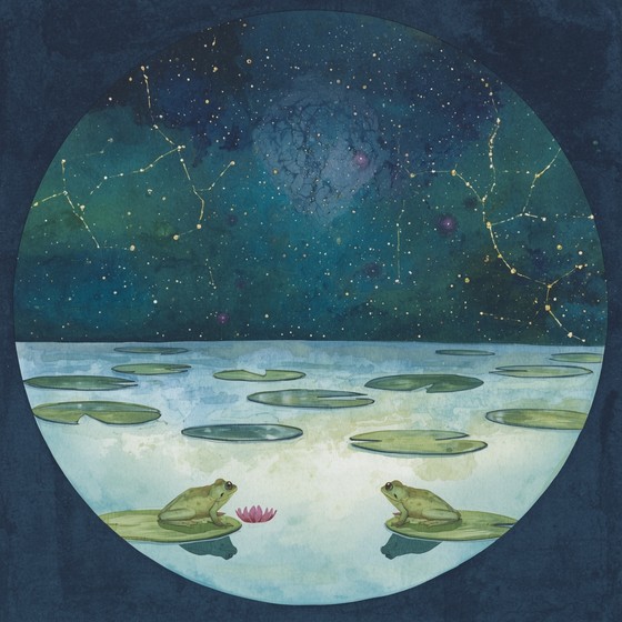 Cosmic Frog Deviantart Free Cosmic Frog Reflections Image - Watercolor, Frogs, Cosmos ...