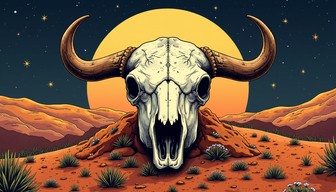 Free Desert Skull Sunset Image - Skull, Desert, Sunset | Download at ...