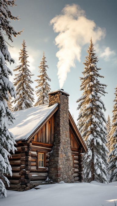 Free Cozy Winter Cabin Image - Winter, Cabin, Snow | Download at StockCake