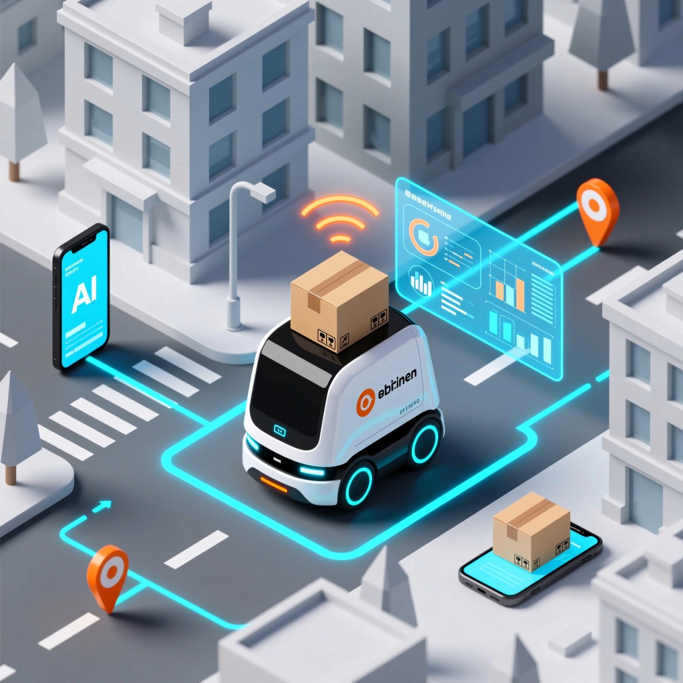 Download Autonomous Urban Delivery Image - Robot, Autonomous, Delivery ...