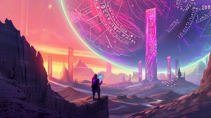 Free Neon Alien Landscape Image - Sci-fi, Cosmic, Psychedelic ...