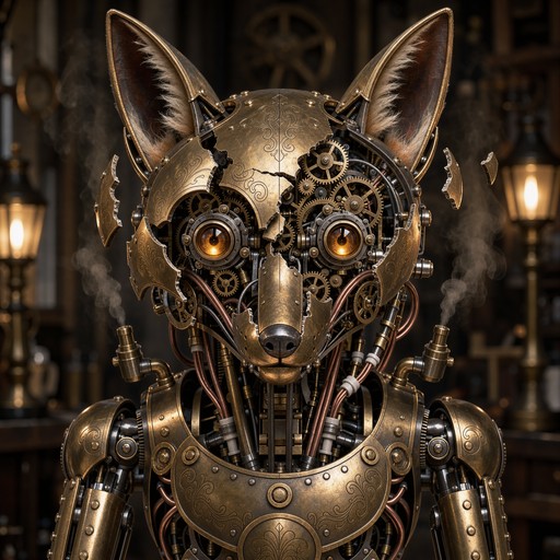 Download Clockwork Fox Unmasked Image - Steampunk, Fox, Clockwork ...