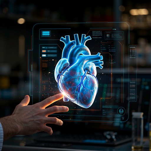 Free Holographic Heart Technology Image - Hologram, Heart, Medical ...