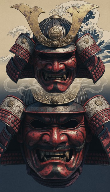 Samurai Iconic Mask Free Samurai Warrior Mask Photo - Samurai, Warrior, Mask | Download at ...