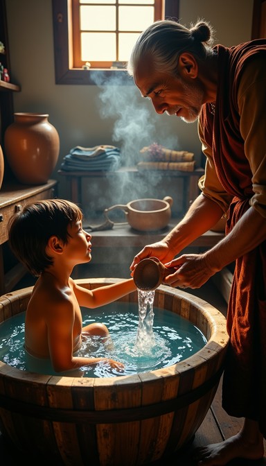 Primitive Bathing Download Traditional Bathing Ritual Image - Hot Spring, Ritual, Elderly ...