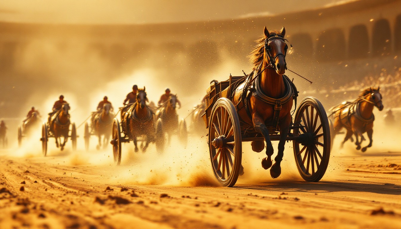 Free Thundering Chariot Race Image - Chariot, Race, Horses | Download ...
