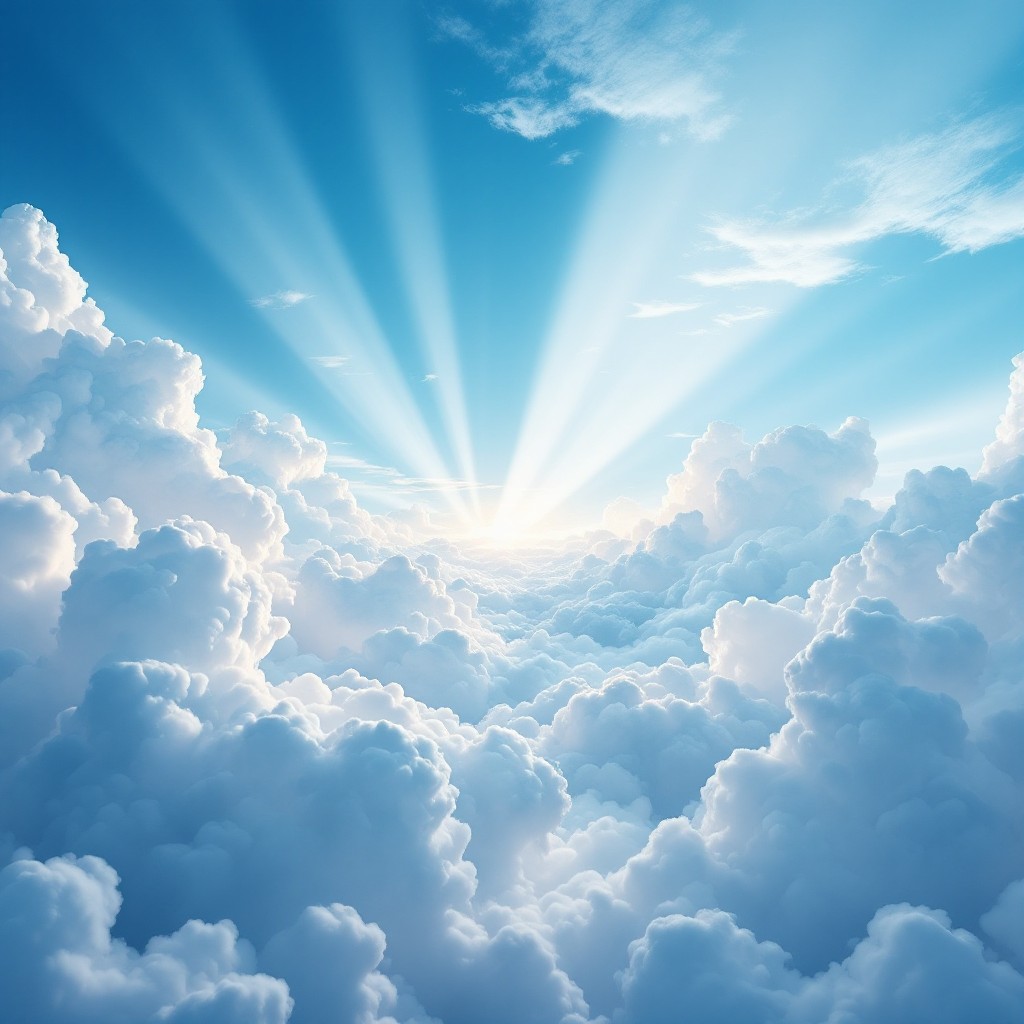 Free Heavenly Light Breaks Image - Sunbeams, Clouds, Sky | Download at ...