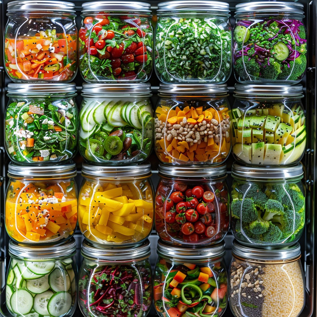 Free Colorful Salad Jars Image - Vegetables, Jars, Colorful | Download ...