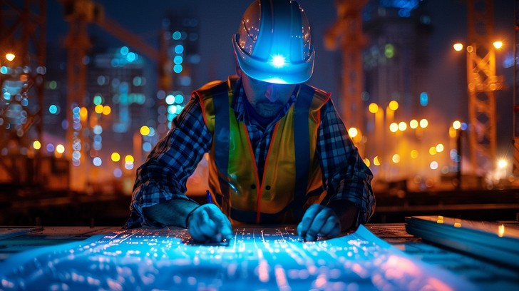 Free Engineer Analyzing Blueprint Image - Engineer, Construction ...