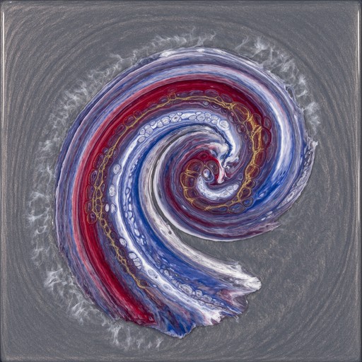 Download Crimson Blue Spiral Image - Abstract, Acrylic, Pour | StockCake