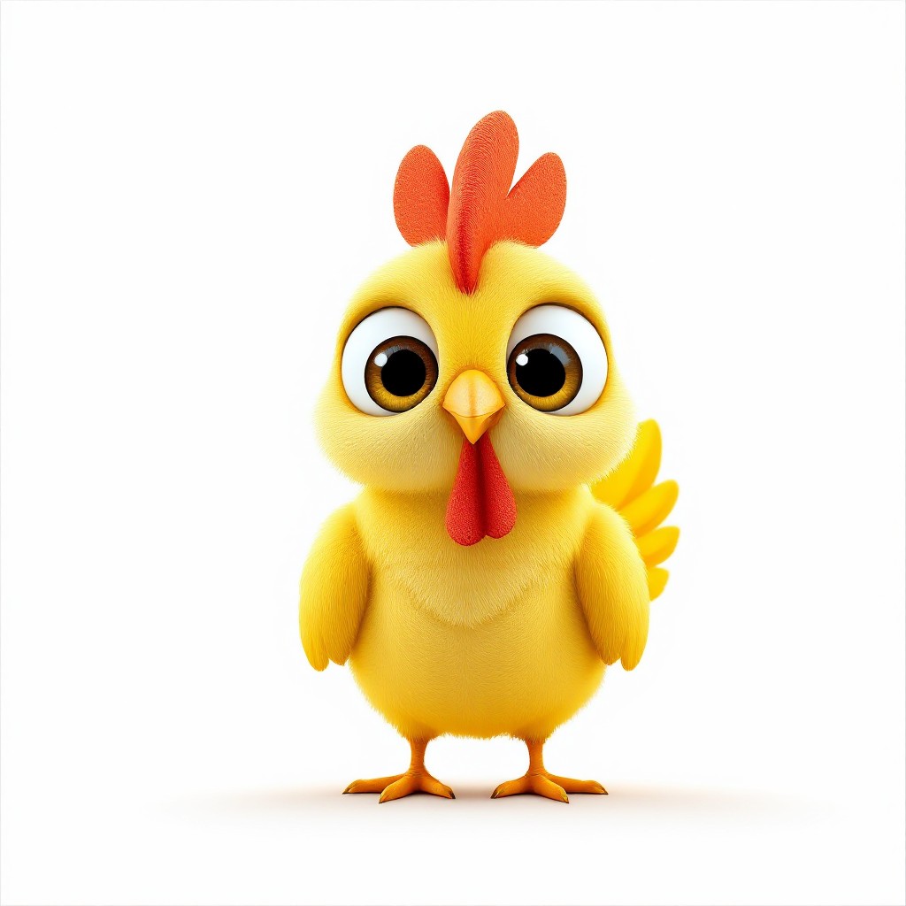 Free Cheerful Yellow Chicken Image - Chicken, Chick, Character ...