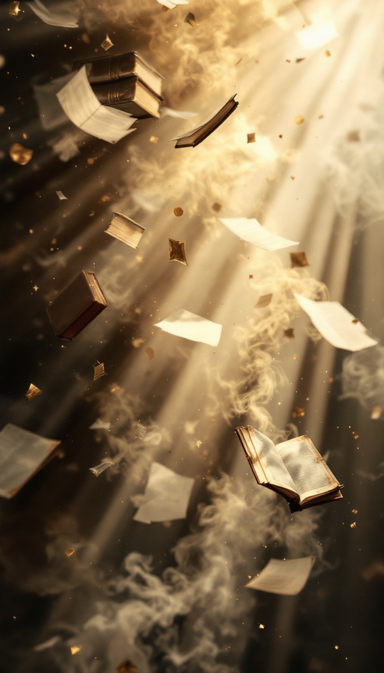 Download Books Taking Flight Image - Books, Vintage, Magical | StockCake