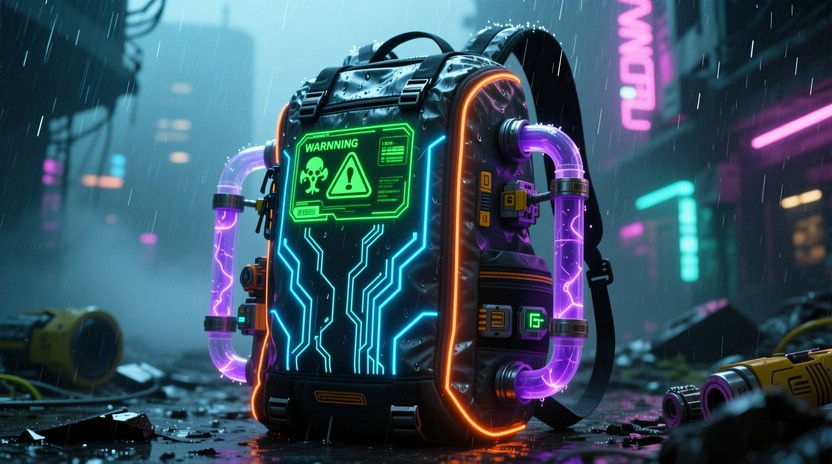 Free Neon Apocalypse Backpack Image | Download at StockCake