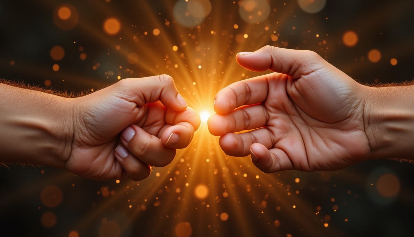 Free Illuminated Human Touch Image - Connection, Hands, Touch ...