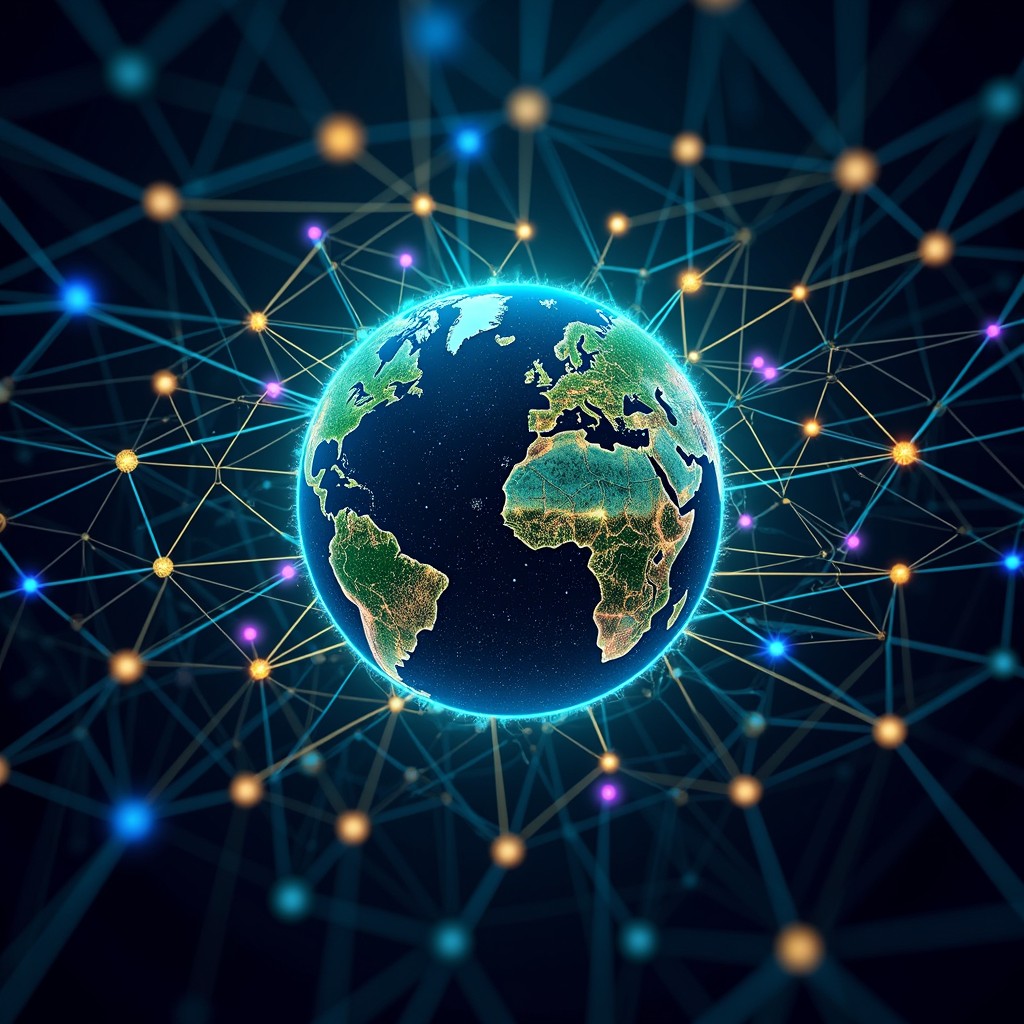 Network Gobal Free Global Network Illuminated Image - Network, Global, Connectivity ...