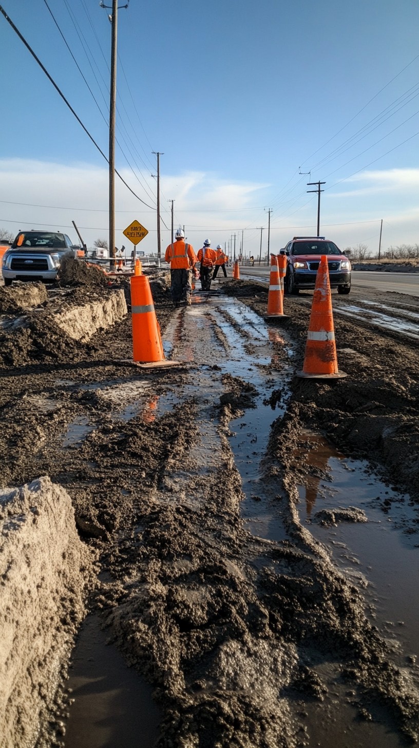 Free Muddy construction site Image - Construction, Mud, Workers ...