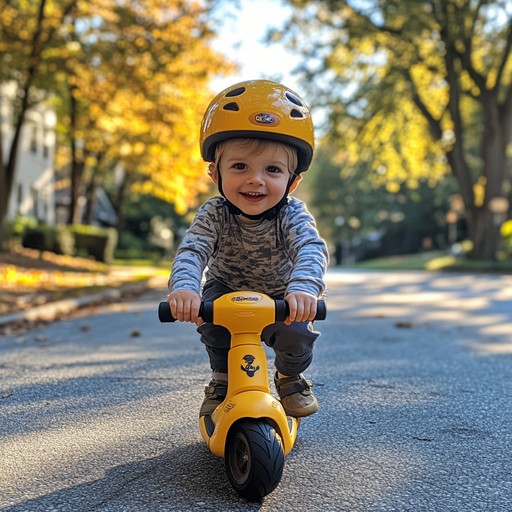 Free Toddler rides scooter Image - Toddler, Scooter, Helmet | Download ...