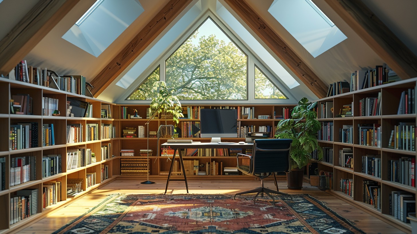 Free Cozy Attic Library Image - Attic, Library, Books | Download at ...