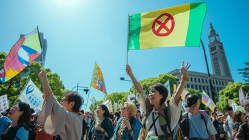 Free Peaceful Civic Protest Image - Protest, Peace, Flags | Download at ...