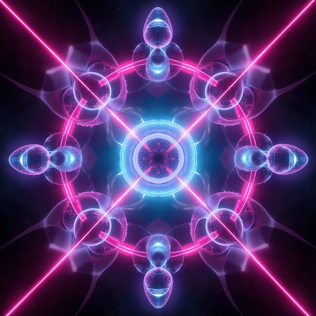 Geometry Neon Background Free Neon Sacred Geometry Image - Neon, Cyberpunk, Mandala | Download ...
