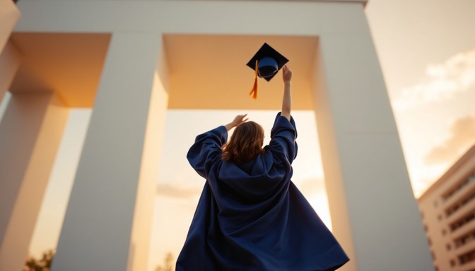 Triumphant Graduate Free Graduate Celebrates Success Image - Graduation, Graduate ...