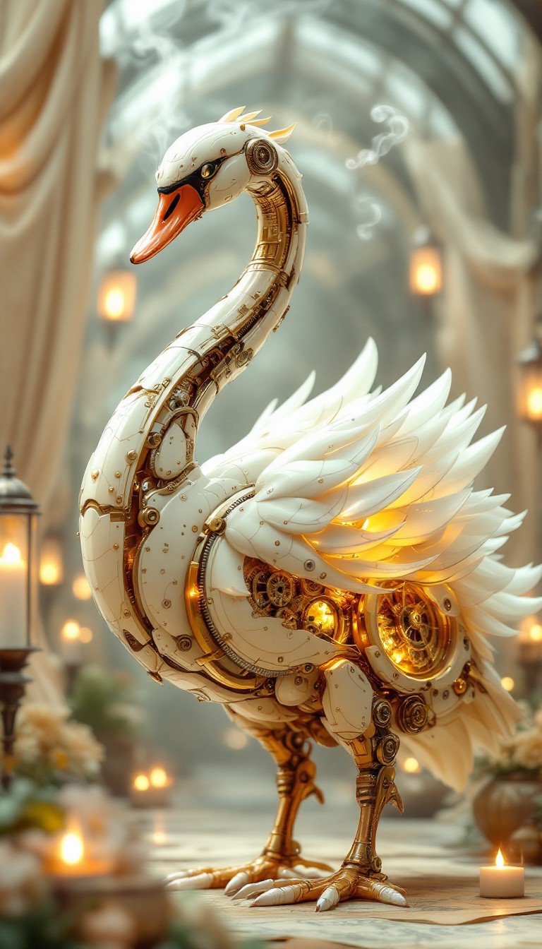 Free Clockwork Swan Dreams Image - Steampunk, Clockwork, Swan ...