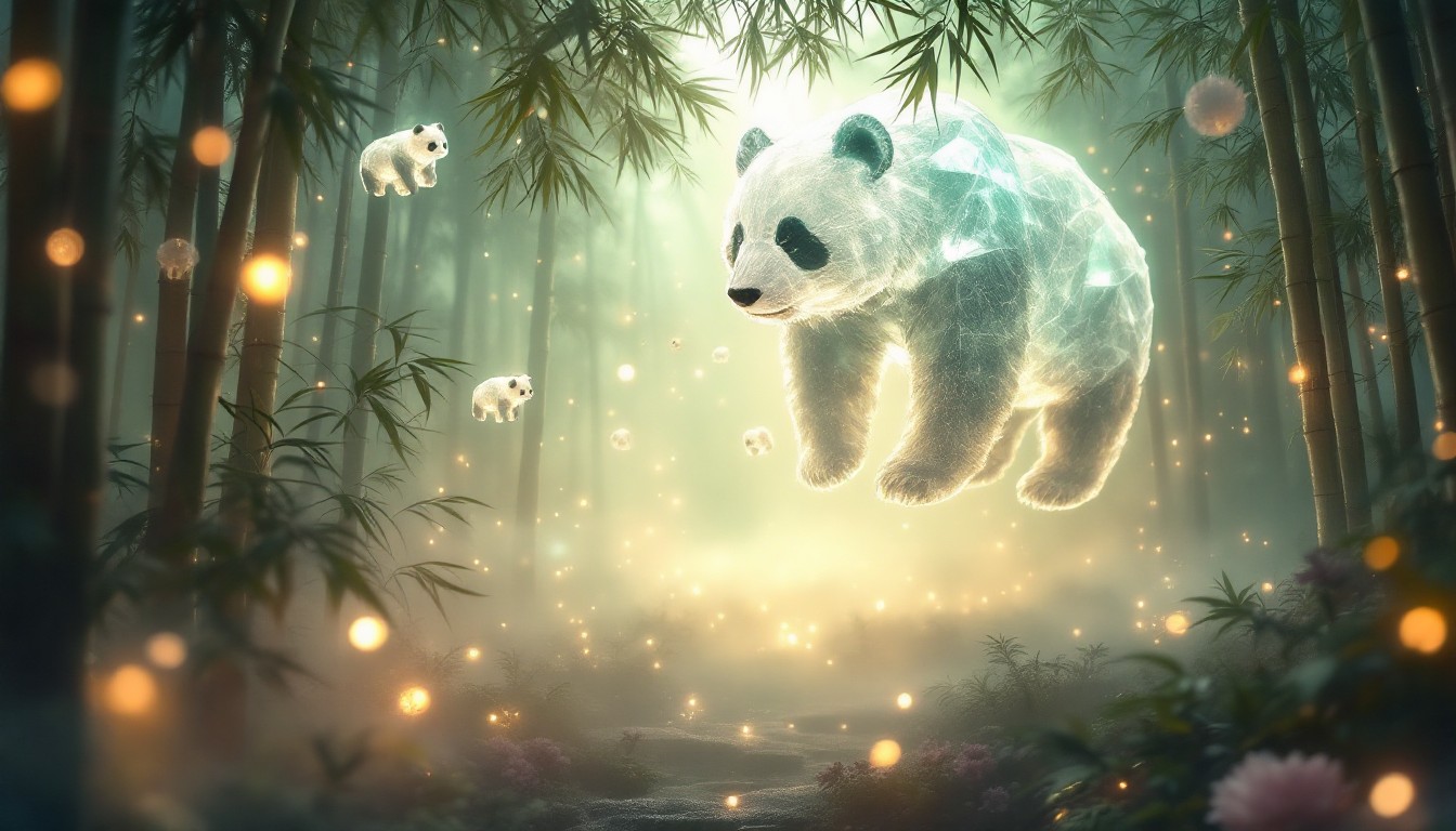 Mistral Panda Free Mystical Panda Spirit Photo - Panda, Crystal, Bamboo | Download at ...