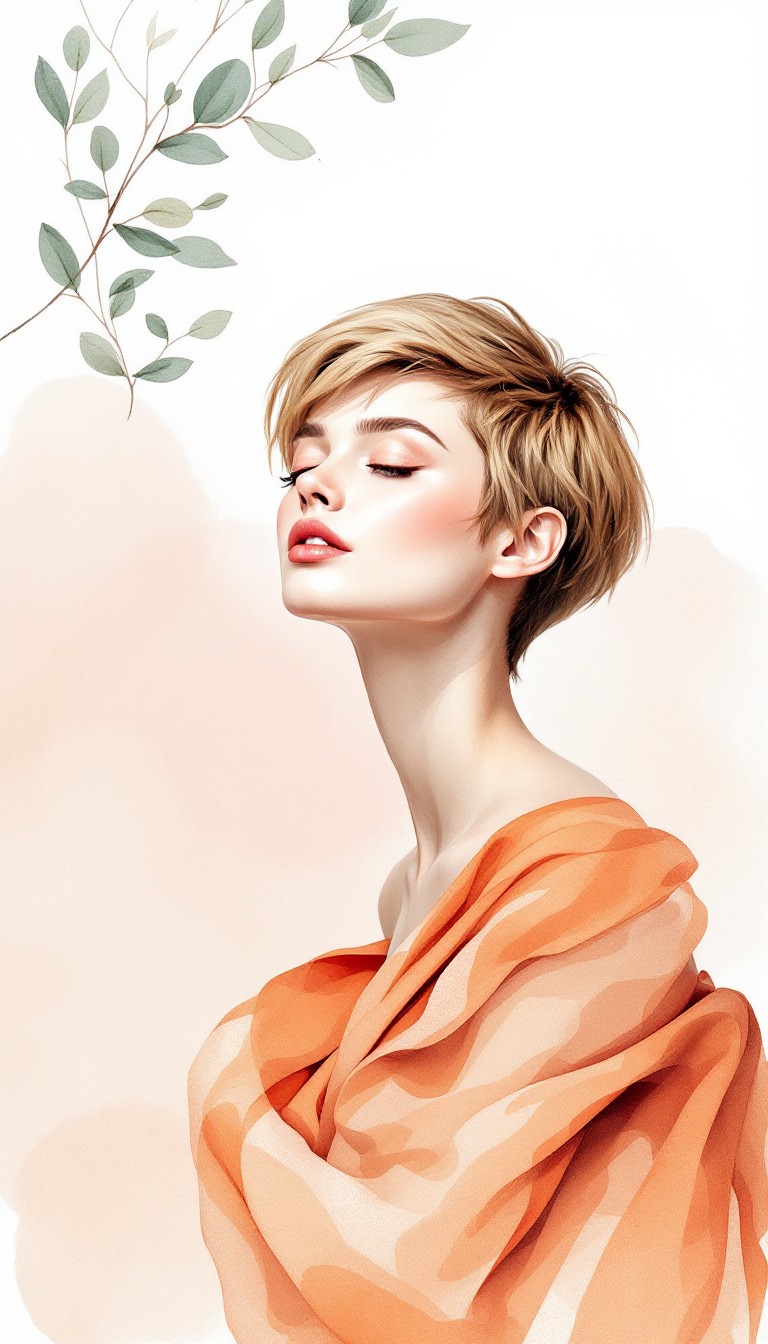 Feminity Images Free Graceful Modern Femininity Photo - Watercolor, Illustration, Woman ...