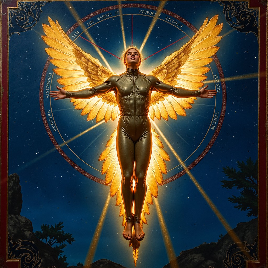 Free Radiant Cosmic Angel Image - Divine, Golden, Celestial | Download ...