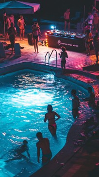 Free Night Pool Party Image - Party, Night, Pool | Download at StockCake