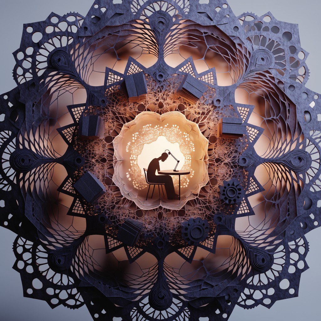Free Deep Focused Thought Image - Kirigami, Papercut, Layered ...