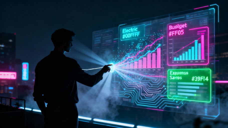 Free Holographic Financial Future Photo - Cyberpunk, Holographic ...
