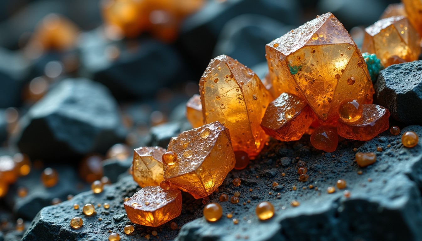 Free Amber Crystal Formations Image - Crystals, Amber, Mineral ...