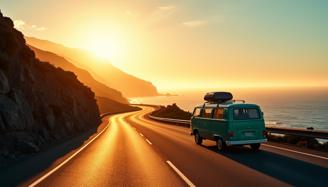 Free Coastal Sunset Journey Image - Sunset, Coastal, Highway | Download ...