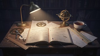 Free Midnight Mathematics Study Image - Mathematics, Studying, Vintage ...