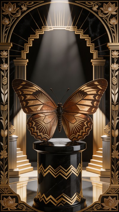 Free Art Deco Butterfly Image - Butterfly, Artdeco, Vintage | Download ...