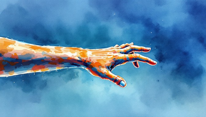 Free Reaching For Hope Image - Hand, Reaching, Watercolor | Download at ...