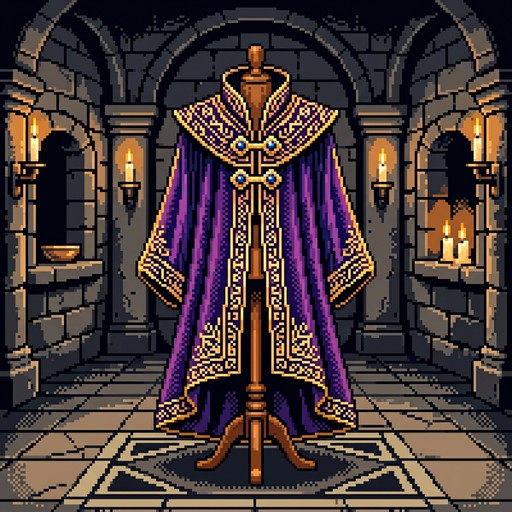 Free Purple Ceremonial Robe Image - Pixel, Art, Retro | Download at ...