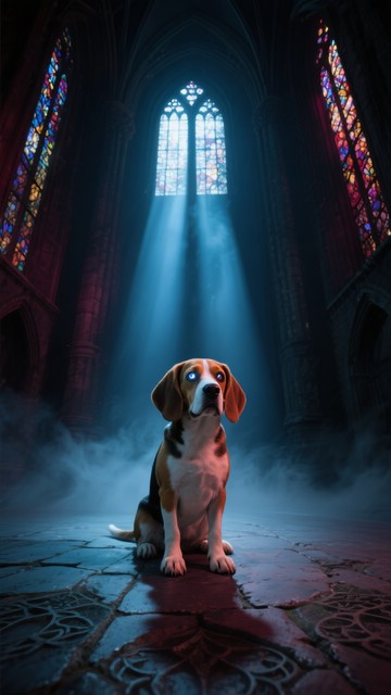 Free Hallowed Beagle Sentinel Image - Beagle, Gothic, Cathedral ...