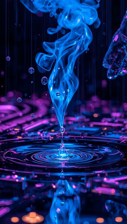 Free Cyberpunk Water Dreams Image - Cyberpunk, Water, Droplets ...