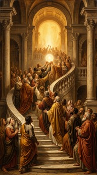 Unity Painting Renaissance Free Ascending Toward Unity Image - Renaissance, Unity, Staircase ...