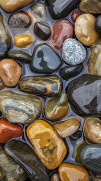 Free Colorful Wet Pebbles Image - Pebbles, Wet, Colorful | Download at ...